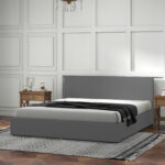Milano Sienna Luxury Bed with Headboard (Model 2) - Grey No.28 - Single - Image 2