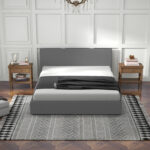 Milano Sienna Luxury Bed with Headboard (Model 2) - Grey No.28 - Single - Image 4