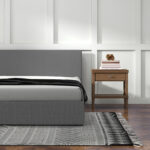Milano Sienna Luxury Bed with Headboard (Model 2) - Grey No.28 - Single - Image 6