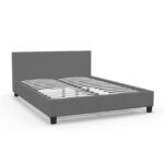Milano Sienna Luxury Bed with Headboard (Model 2) - Grey No.28 - Single - Image 8