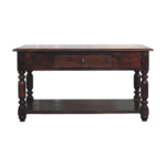 Turned Legs Cherry Console Table - Image 11