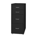 4 Drawer Office Drawers Cabinet Black