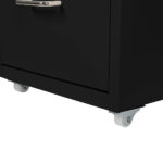 4 Drawer Office Drawers Cabinet Black - Image 5
