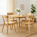 4x Dining Chairs Wooden Kitchen Chair - Image 8