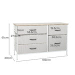 Storage Cabinet Tower Chest of Beige - Image 3