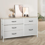 Storage Cabinet Tower Chest of Beige - Image 8