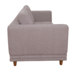 France 3 Seater Upholstered Sofa Lounger - Image 8
