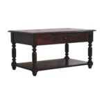 Turned Legs Cherry Console Table - Image 3