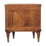 Ribbed Bedside with Brass Accents - Image 9
