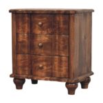 Lume Roasted Panelled Bedside - Image 2