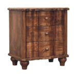 Lume Roasted Panelled Bedside - Image 3