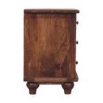 Lume Roasted Panelled Bedside - Image 8