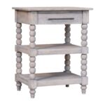 Spindle Acid Wash Side Table - Image 2