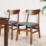 2xDining Chairs Kitchen Chair Brown 2Pack - Image 8