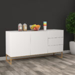 Buffet Sideboard Storage Cabinet White - Image 8