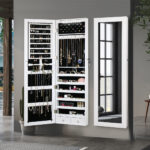 Levede Mirror Jewellery Cabinet Makeup - Image 8