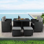 9PCS Outdoor Table Chair Set - Image 8