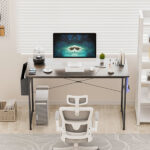 Computer Desk Study Table with Storage 100cm - Image 8