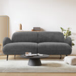 Cloud Sofa 3 Seater Sherpa Fleece Beige - Image 8