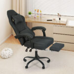 Office Chair High Back Suede Fabric Gaming Chair - Image 7
