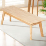 1XDining Chairs Bench Chair Seat Nature - Image 7