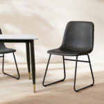 2x Dining Chairs Black - Image 7