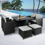 9PCS Outdoor Table Chair Set - Image 7