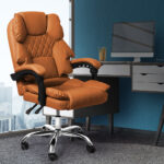 Gaming Chair Office Computer Brown No Footrest - Image 7