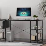 L Shaped Computer Desk Home Desk Black - Image 7