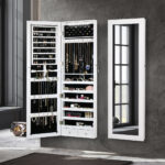 Levede Mirror Jewellery Cabinet Makeup - Image 9