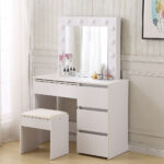 Dressing Table Vanity Set Stool - Image 7