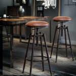 4x Bar Stools Industrial Kitchen - Image 7