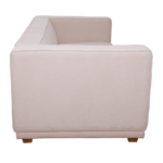 Olivia 3 Seater Upholstered Sofa Lounger - Image 8