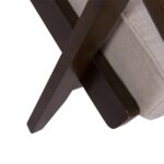 Vogue Solid Oak & Linen Upholstered Armchair - Image 8