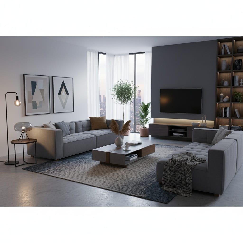 Louis 4 Seater Upholstered Modular Sofa Couch - Image 6