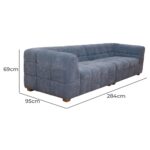 Parisian 4 Seater Upholstered Modular Sofa Couch - Image 14