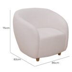 Charlotte Boucle Armchair - Image 8