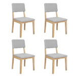 Dining Chairs 4 Upholstered Kitchen Chair