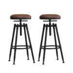 2x Industrial Bar Stools Kitchen