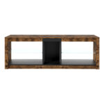 TV Stand Cabinet Glass Display Storage Shelves - Image 2