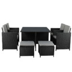 9PCS Outdoor Table Chair Set - Image 2