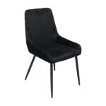 Dining Chairs x 4 Padded Seat Soft Velvet - Image 2