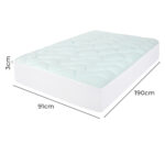 Mattress Topper Pillowtop Cover Protector Single - Image 3