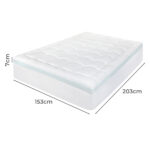 Gel Memory Foam Mattress Topper 8cm Queen Size - Image 3