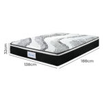 7 Zone Pocket Spring Mattress Medium Firm Double - Image 3