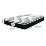 7 Zone Pocket Spring Mattress 32cm King Single - Image 3