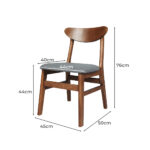 2xDining Chairs Kitchen Chair Brown 2Pack - Image 3