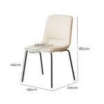 Stackable Dining Chairs Kitchen Beige - Image 3