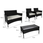4PCS Outdoor Furniture Setting - Image 3