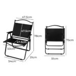 4PCS Camping Chair Folding Portable - Image 3